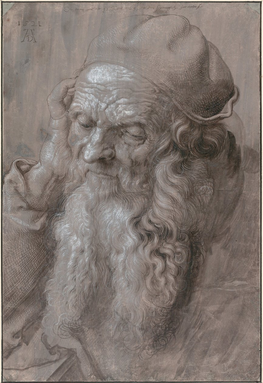 Hoofd van een Oude Man, 1521 door Albrecht Dürer