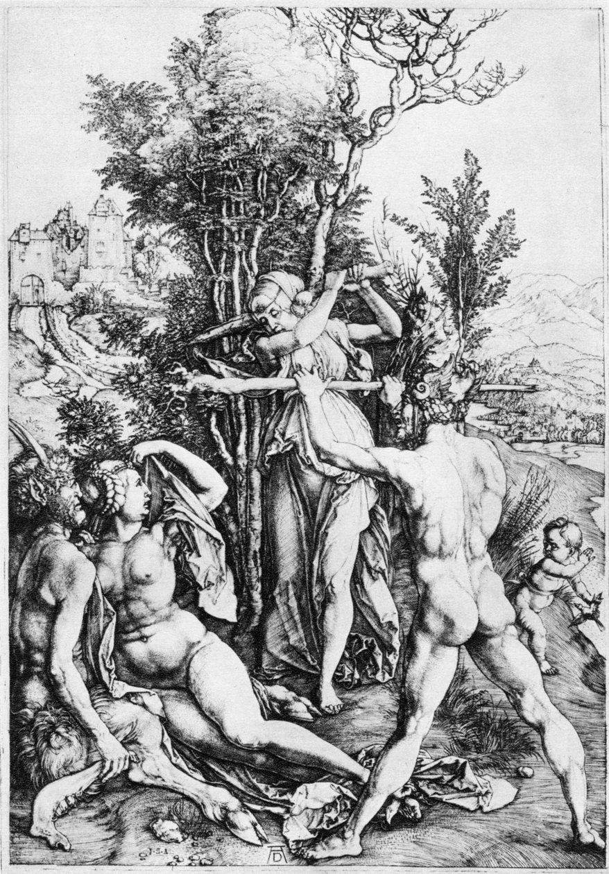 Hercules, ca. 1500, 1936 door Albrecht Dürer