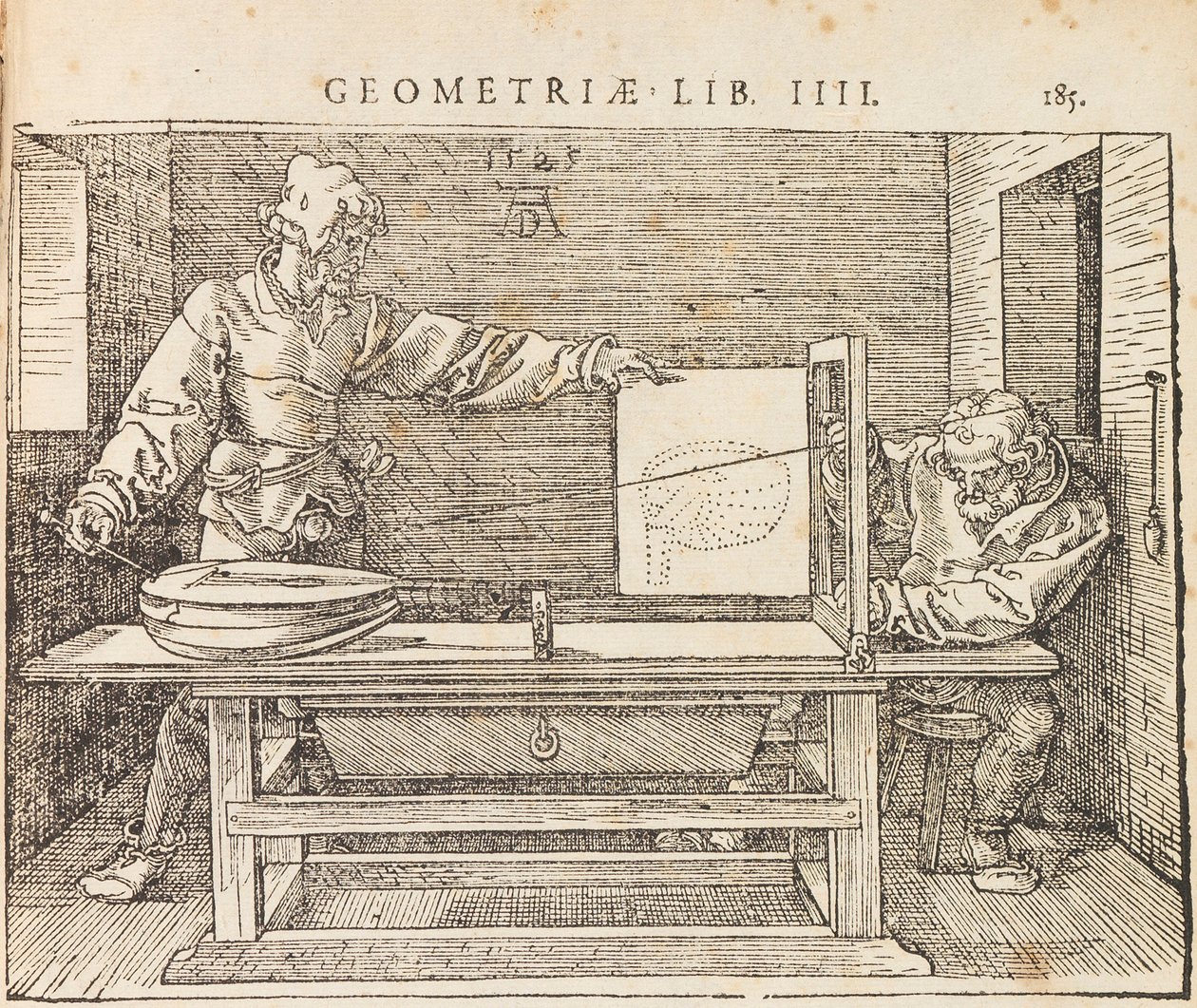 Institutionum geometricarum libri quatuor door Albrecht Dürer