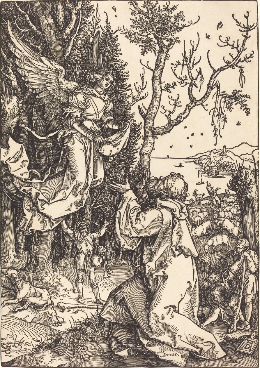 Joachim en de engel door Albrecht Dürer
