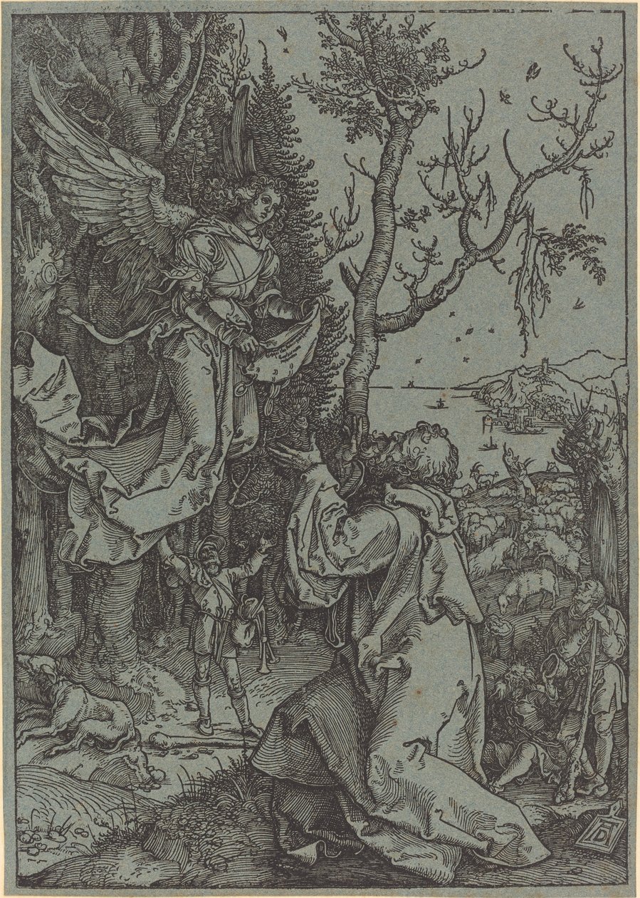 Joachim en de engel door Albrecht Dürer