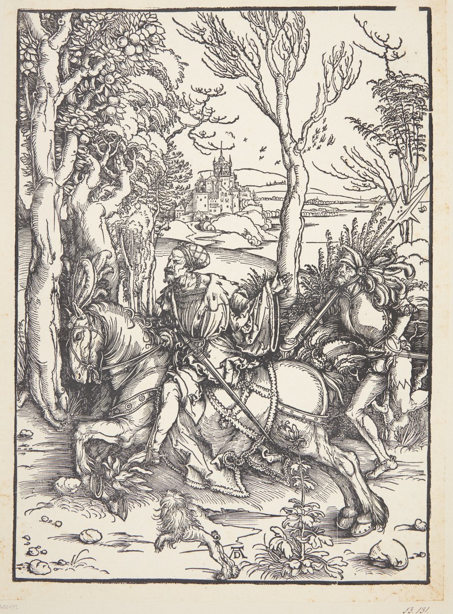 Ridder en lansquenet door Albrecht Dürer