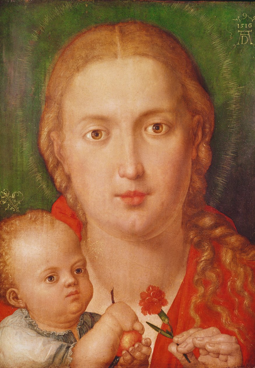 Madonna van de Anjer, 1516 door Albrecht Dürer