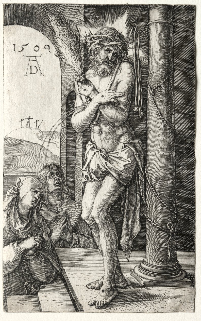 Man van Smarten bij de Zuil door Albrecht Dürer