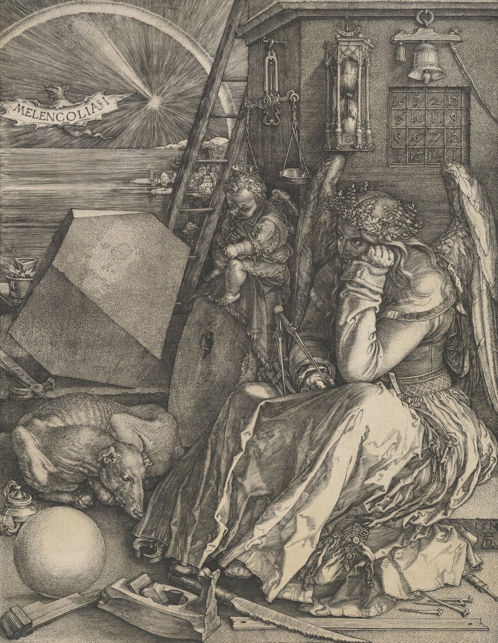 Melencolia I, 1514 door Albrecht Dürer