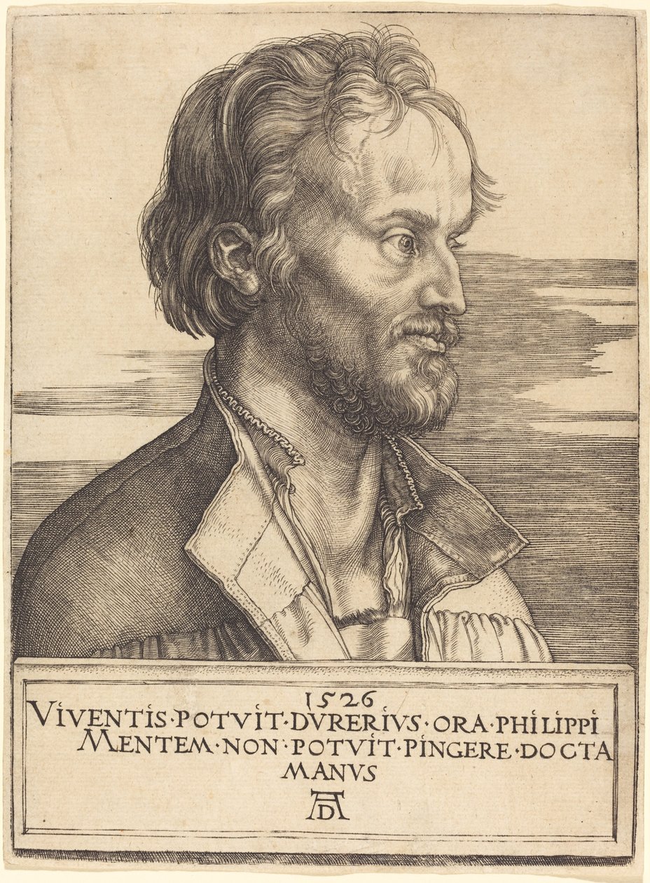 Philip Melanchthon door Albrecht Dürer