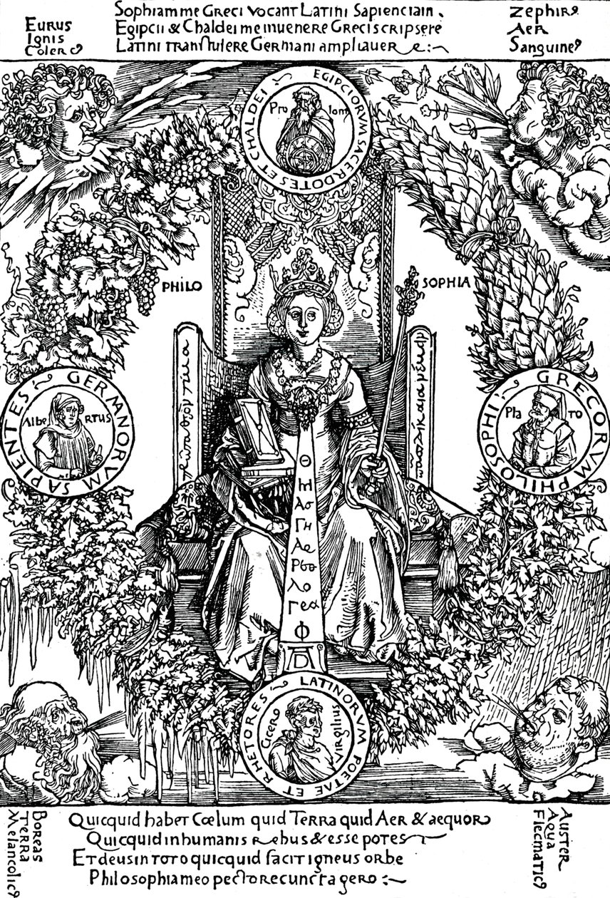 Philosophia, 1502, 1906 door Albrecht Dürer