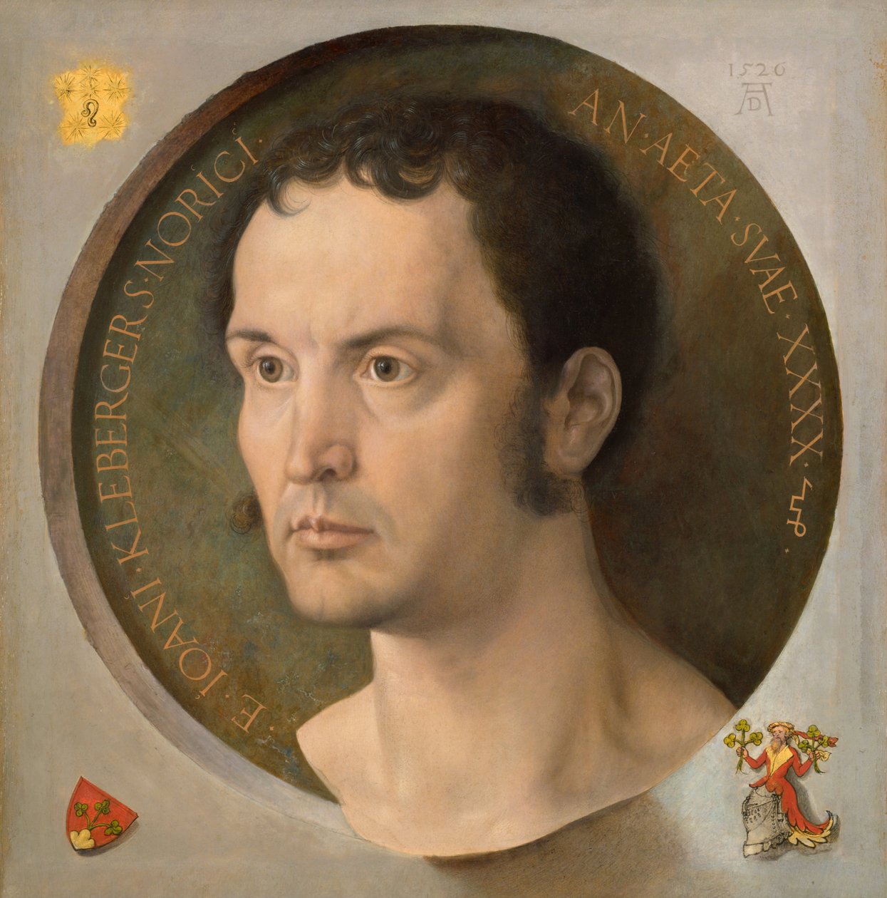 Portret van Johann Kleeberger, 1526 door Albrecht Dürer