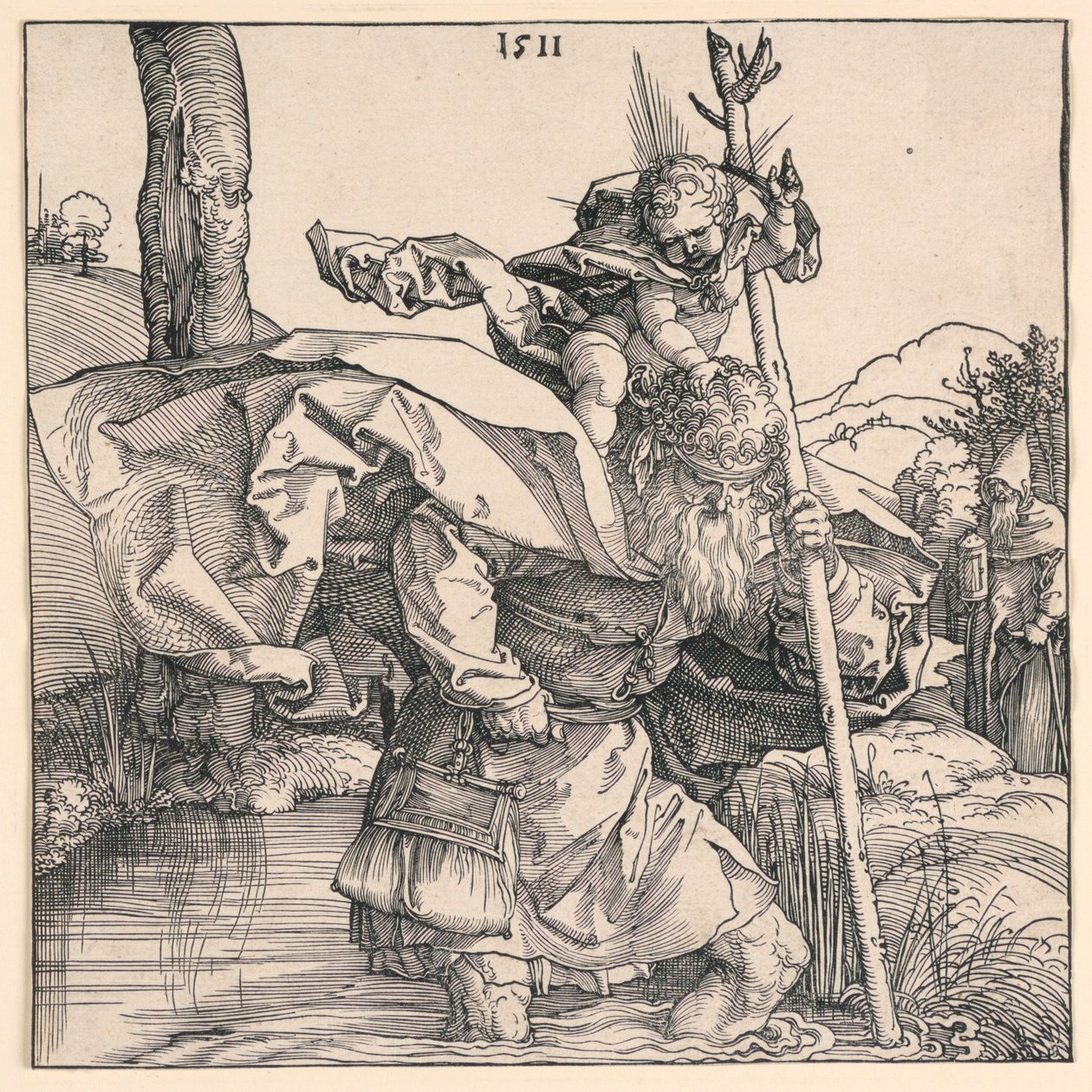 Sint Christoffel door Albrecht Dürer