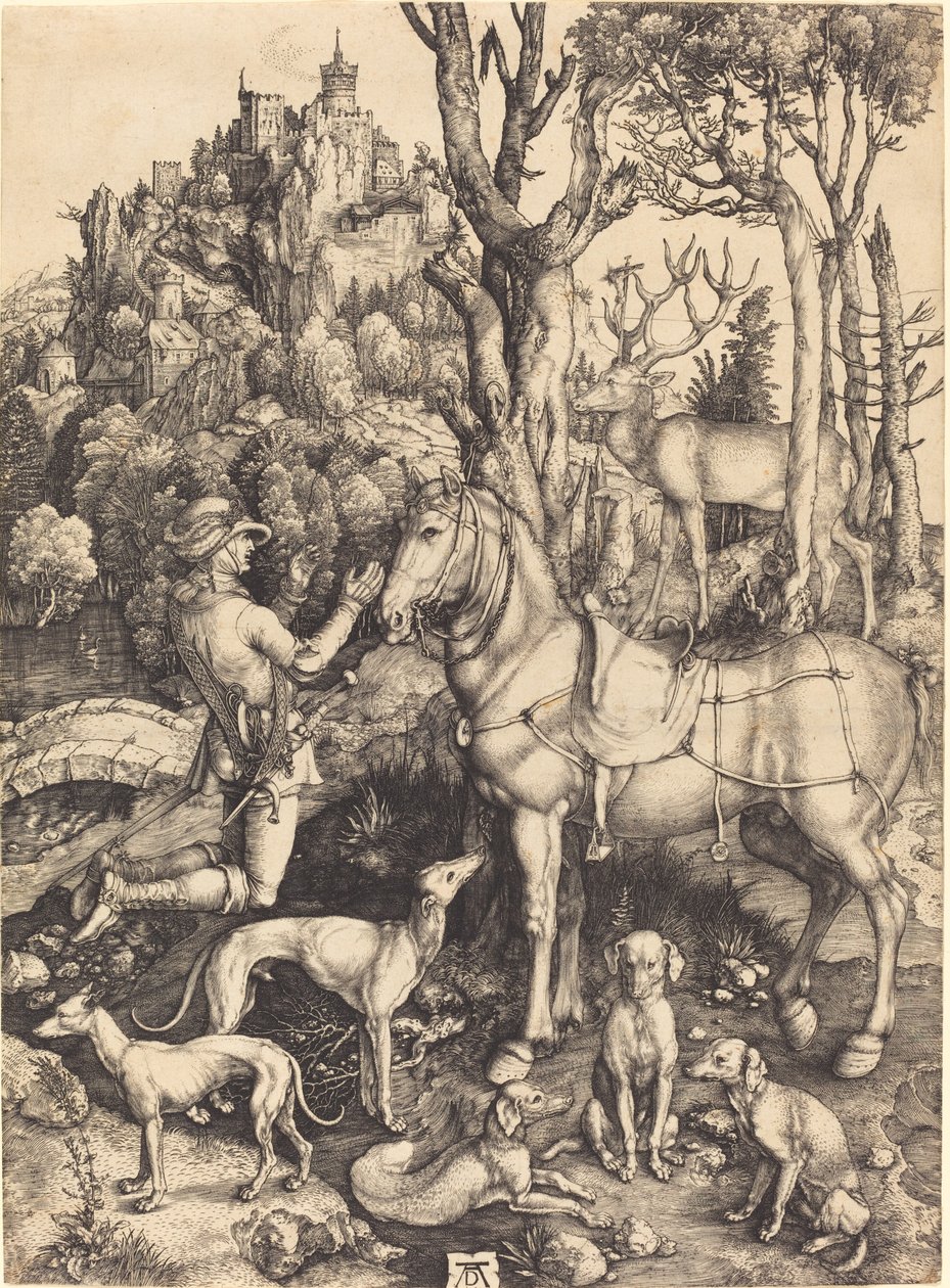 Sint Eustachius door Albrecht Dürer