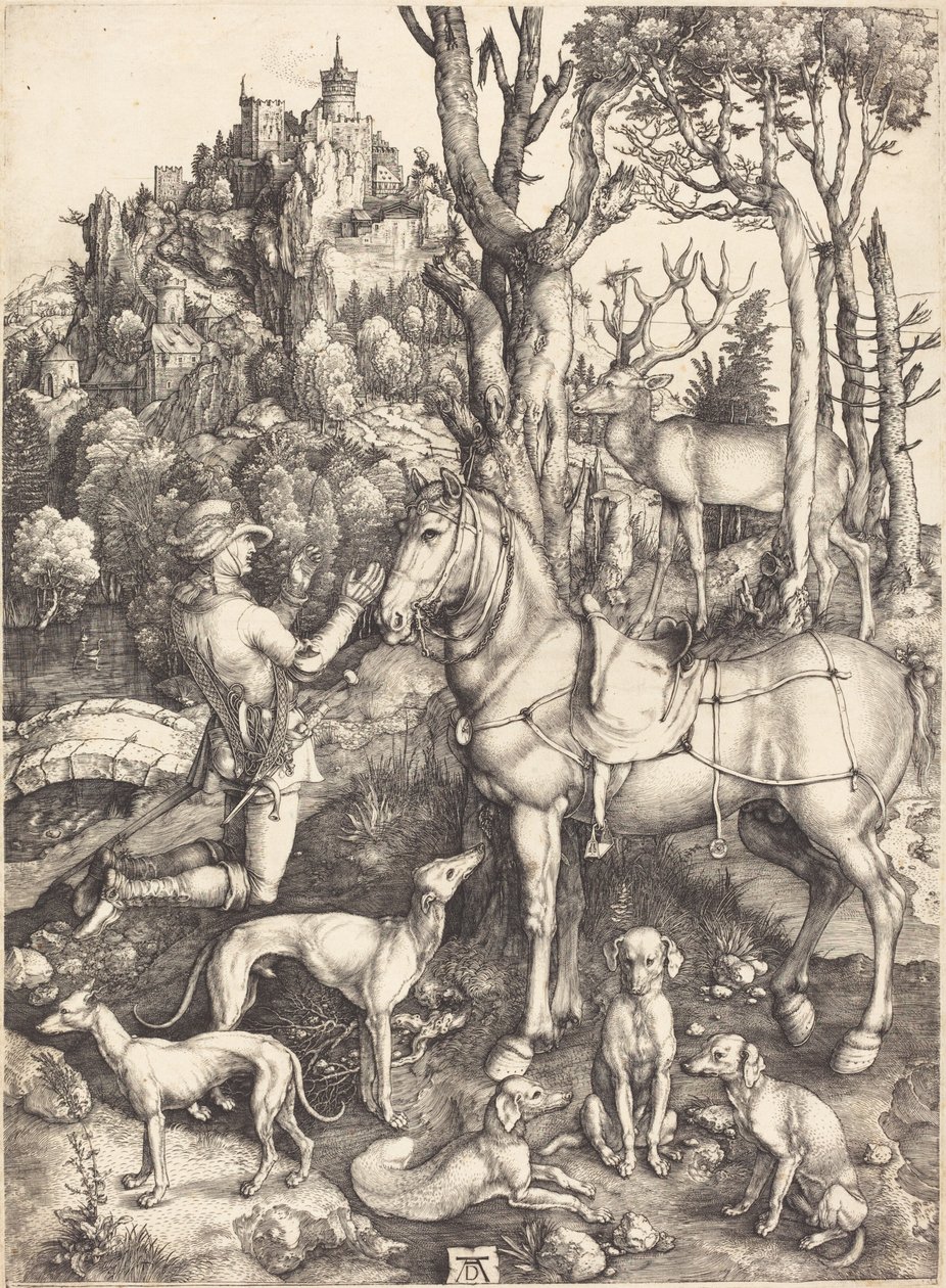Sint Eustachius door Albrecht Dürer