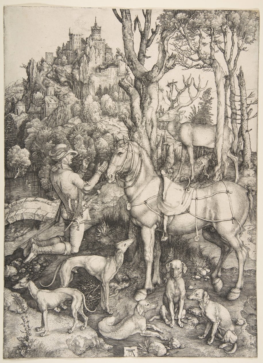 Sint Eustachius door Albrecht Dürer