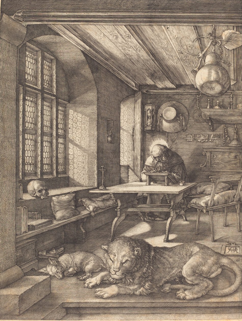Sint Hiëronymus in Zijn Studie, 1514 door Albrecht Dürer