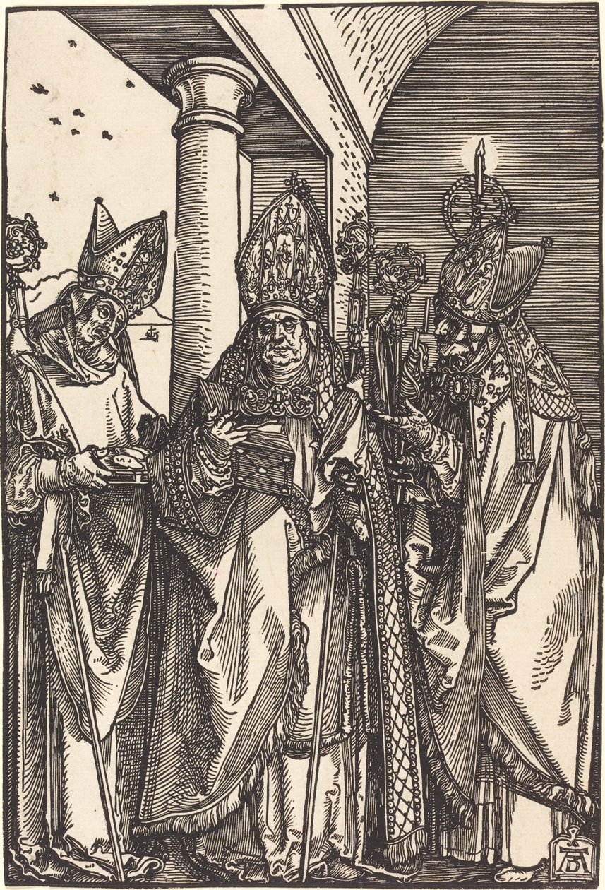 Heiligen Nicolaas, Ulrich en Erasmus door Albrecht Dürer