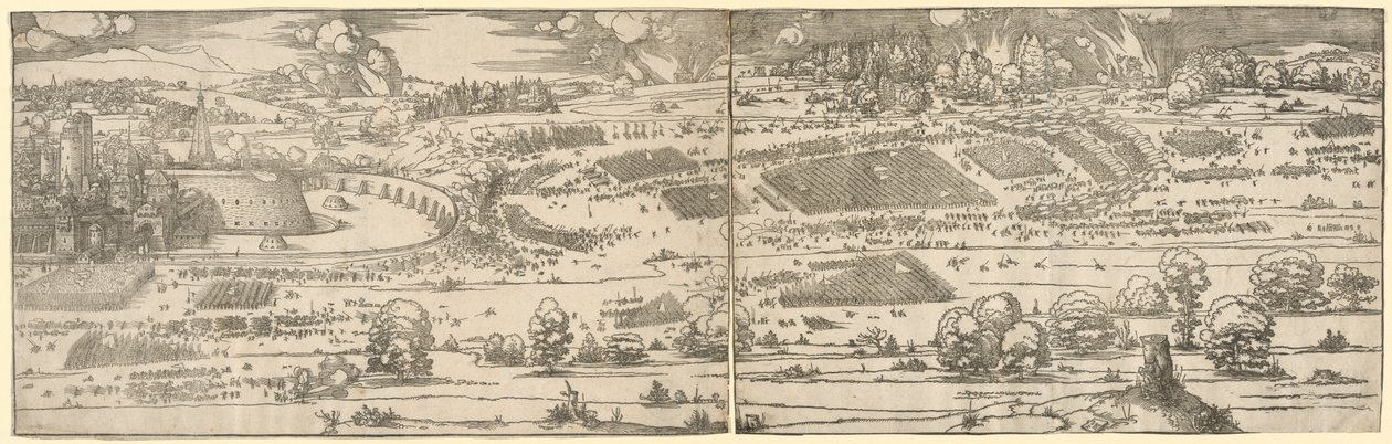 Belegering van een Fort door Albrecht Dürer