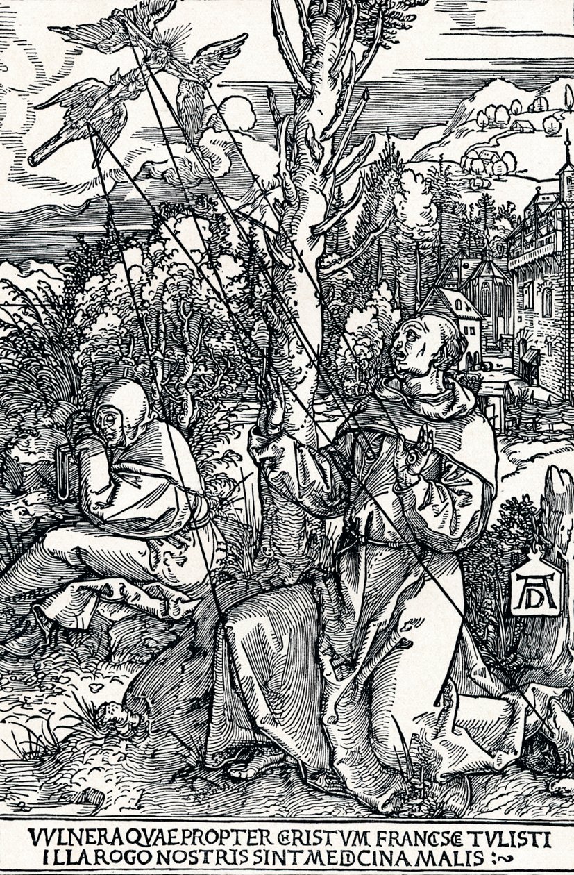 St. Franciscus ontvangt de Stigmata, 1504 1906 door Albrecht Dürer