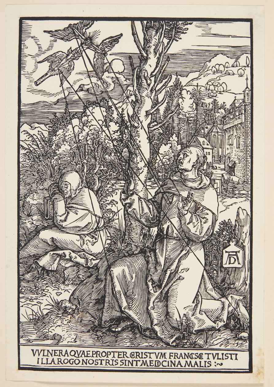 St. Franciscus ontvangt de stigmata door Albrecht Dürer
