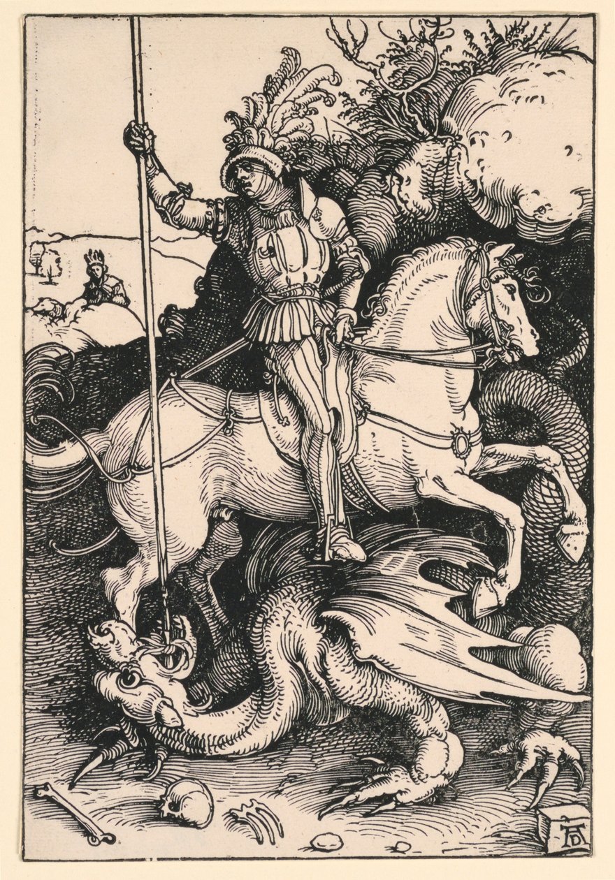St. George Doodt de Draak door Albrecht Dürer