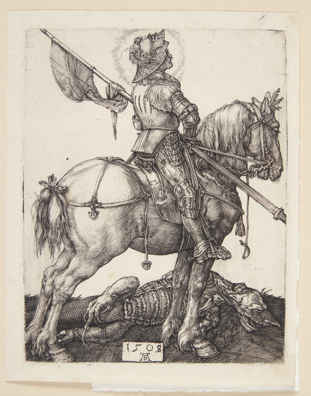 St. Joris te paard door Albrecht Dürer