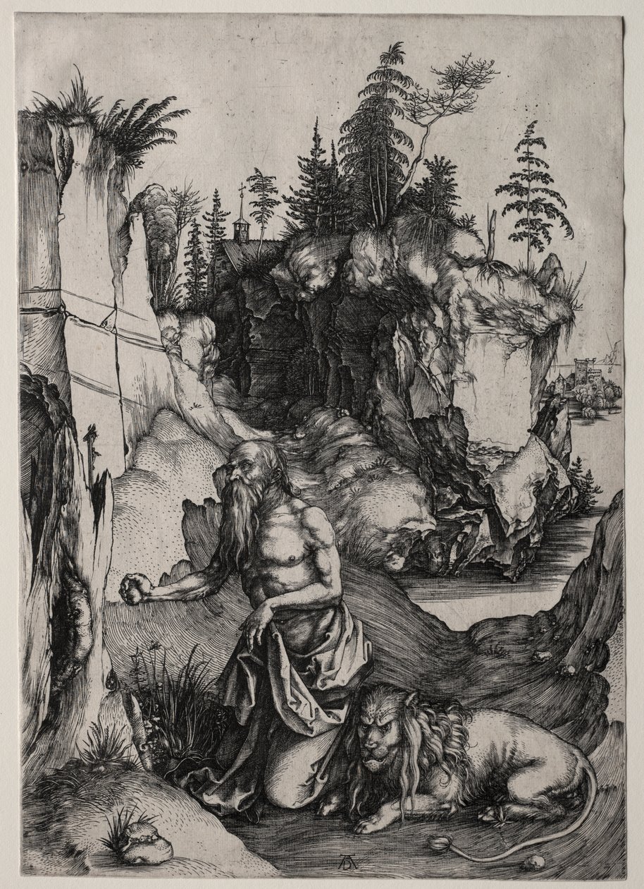 Sint Hiëronymus in Boetedoening door Albrecht Dürer