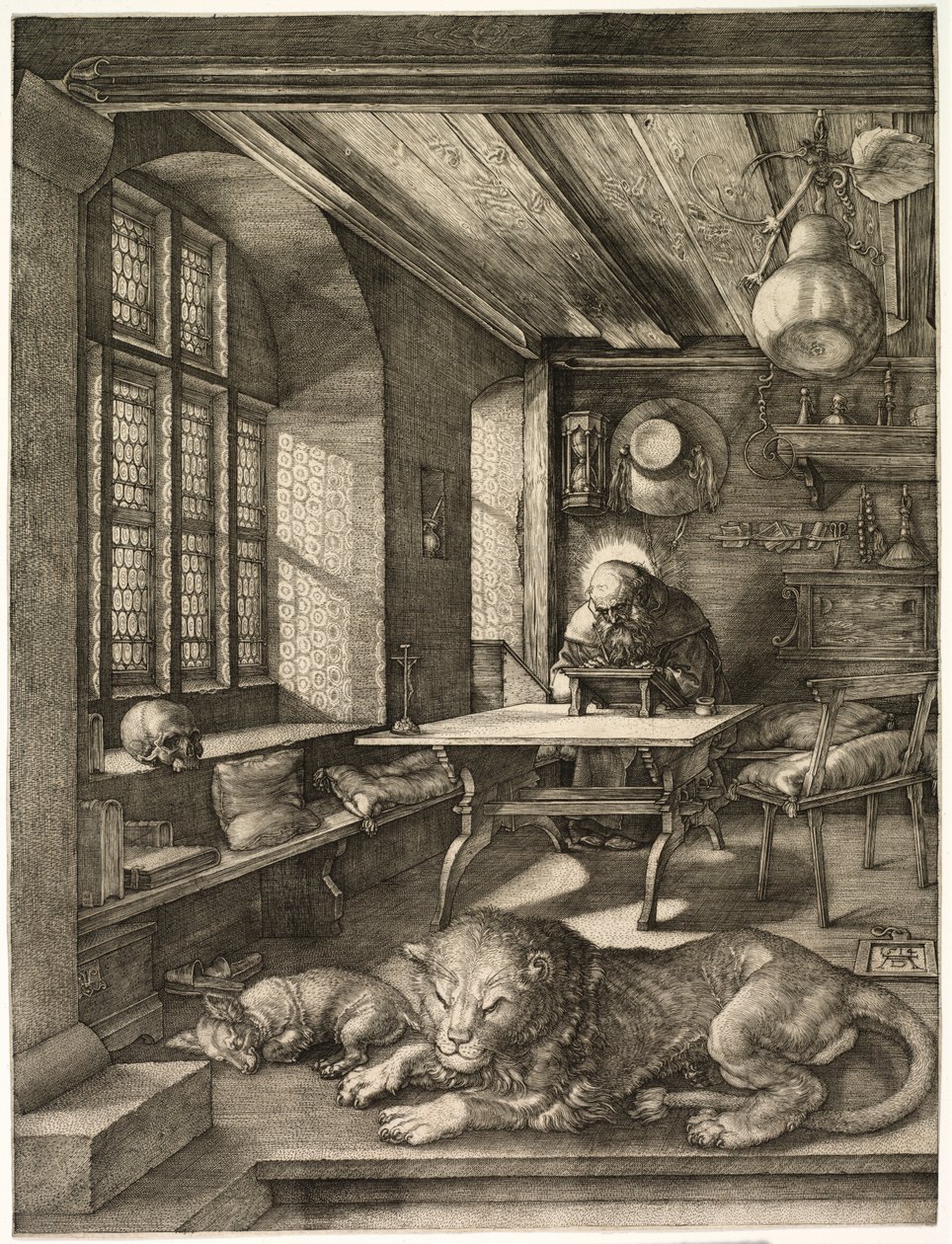 St. Hiëronymus in zijn Studie door Albrecht Dürer
