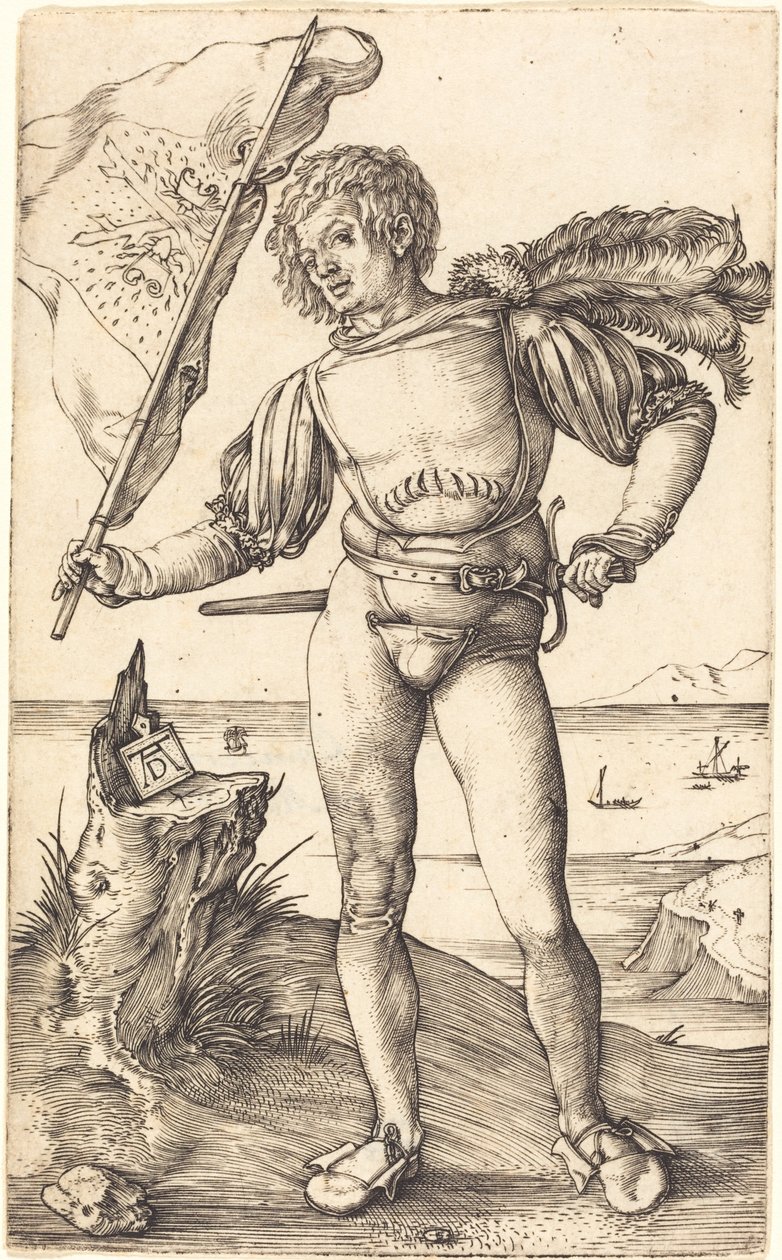 Vaandeldrager door Albrecht Dürer