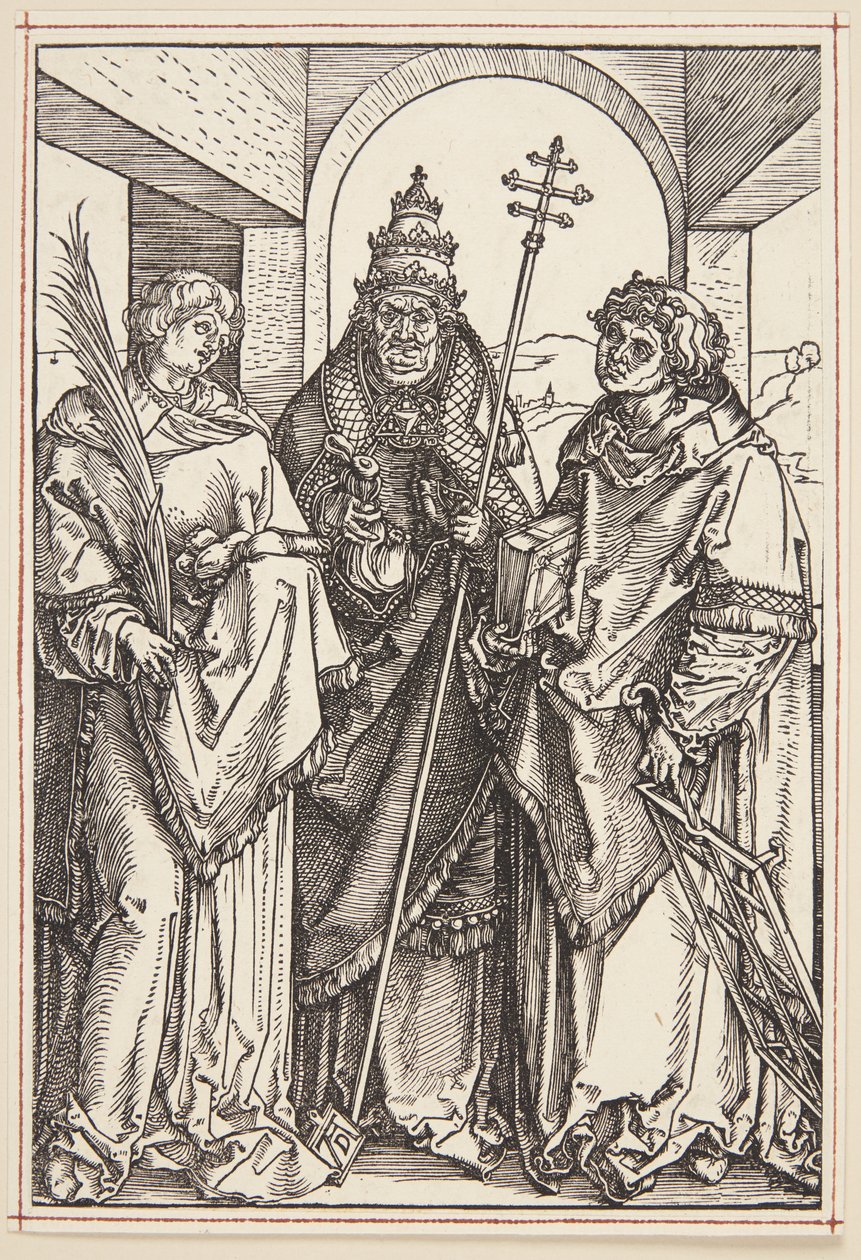 Heiligen Laurentius, Sixtus en Stefanus door Albrecht Dürer