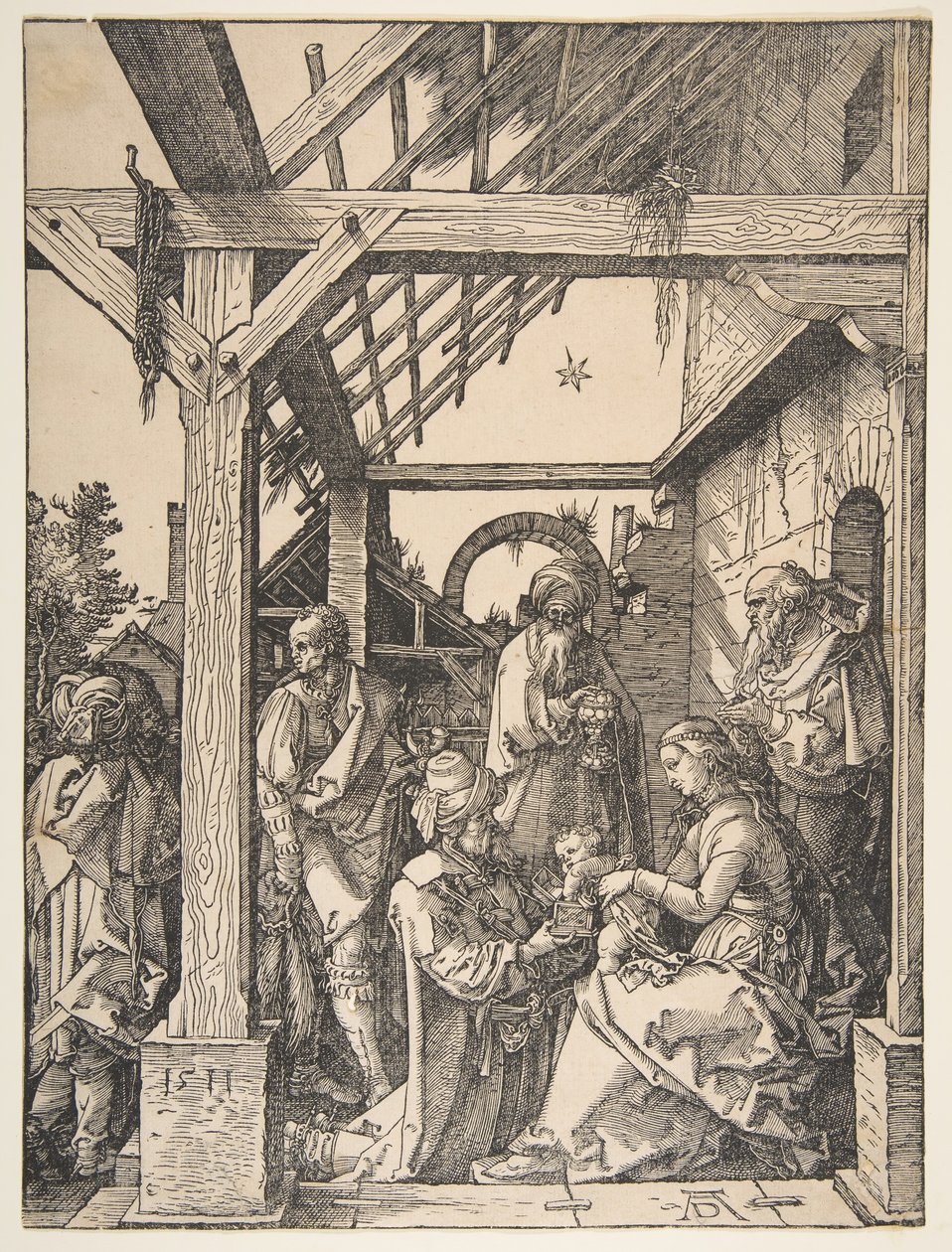 De aanbidding der wijzen door Albrecht Dürer