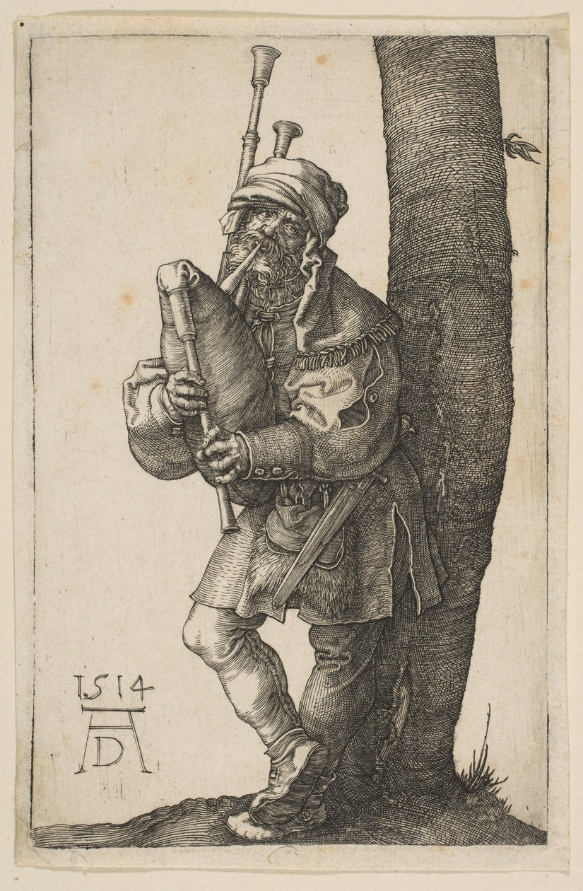 De Doedelzakspeler door Albrecht Dürer
