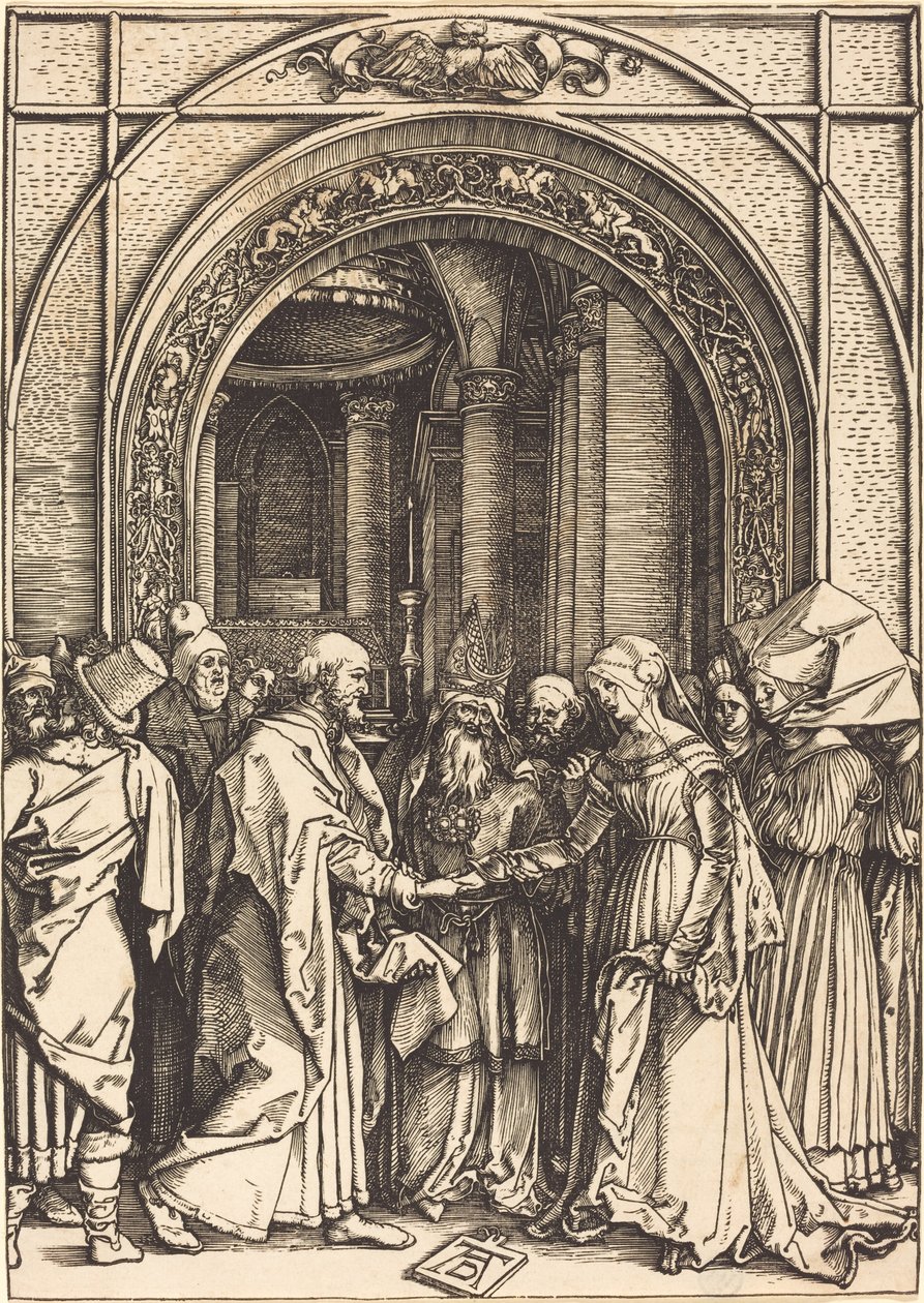 De Verloving van de Maagd, c. 1504 door Albrecht Dürer