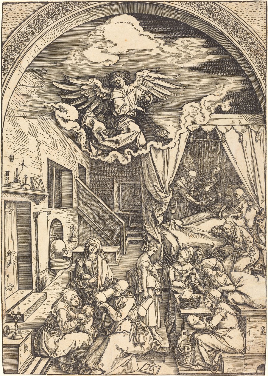 De geboorte van de Maagd door Albrecht Dürer