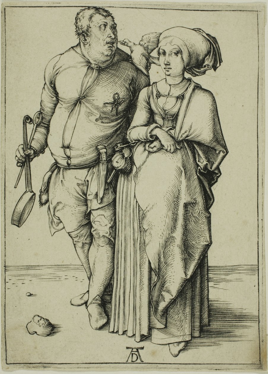 De Kok en zijn Vrouw door Albrecht Dürer