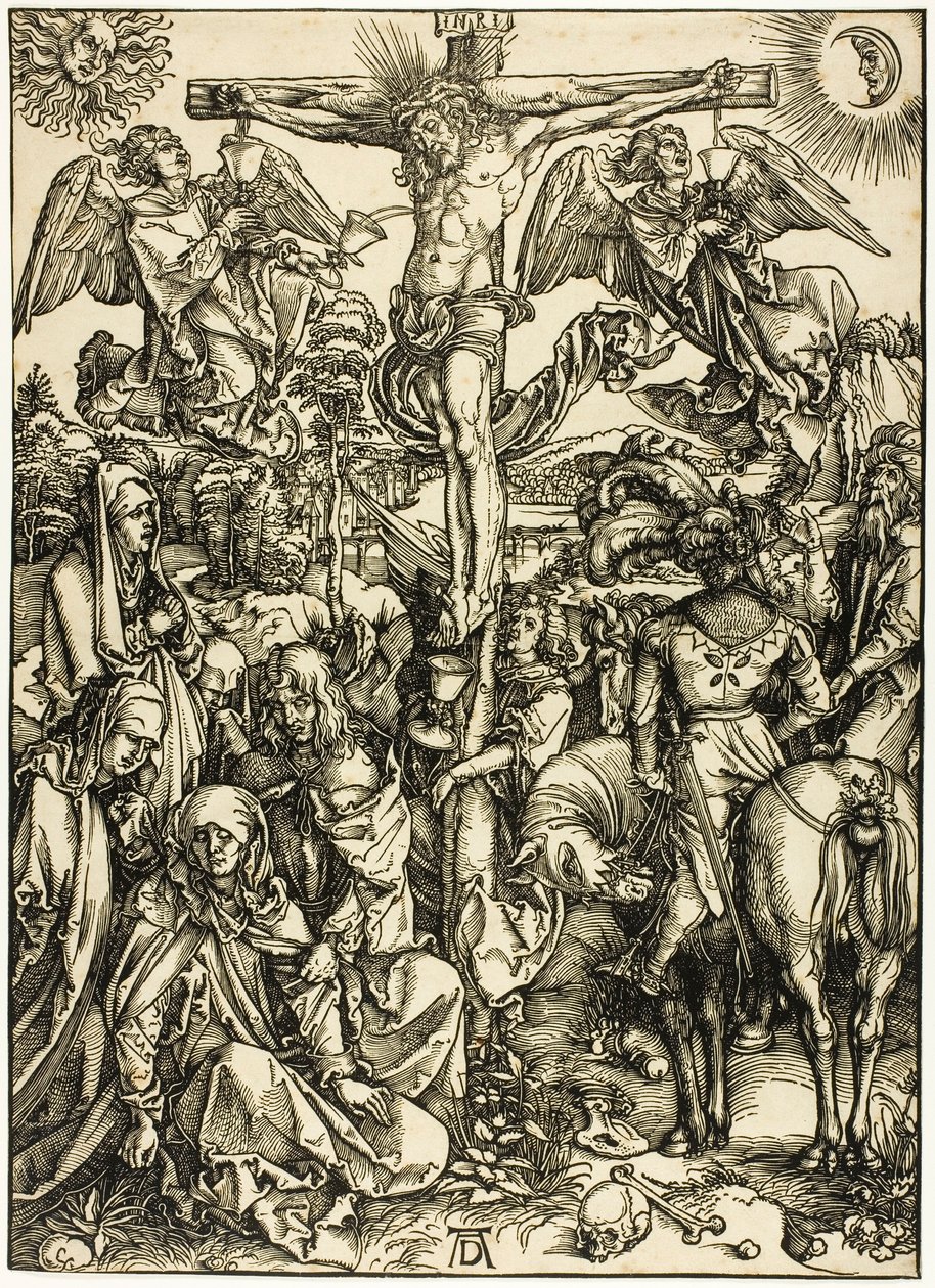 De Kruisiging, van De Grote Passie door Albrecht Dürer