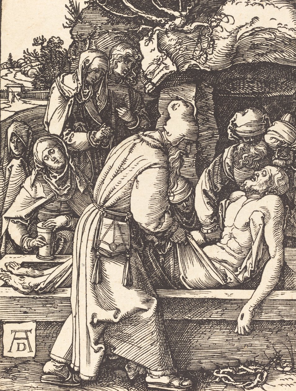 De kruisafneming, waarschijnlijk ca. 1509-1510 door Albrecht Dürer