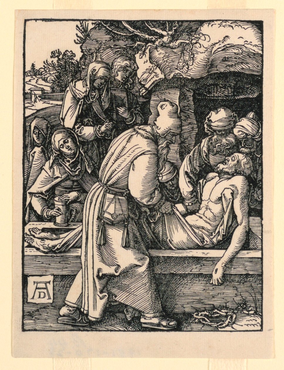 De Graflegging, uit De Kleine Passie Serie door Albrecht Dürer