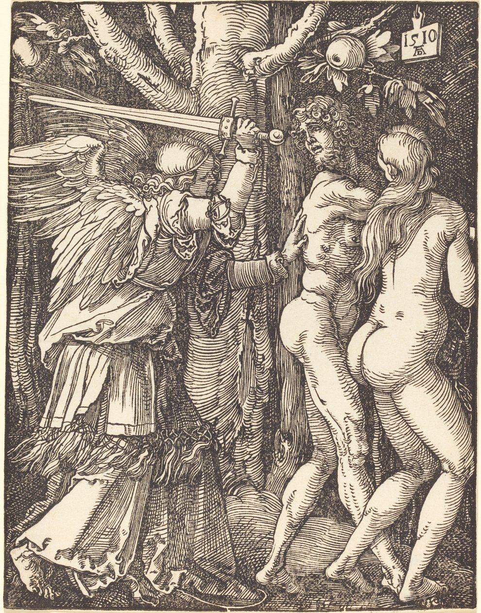 De Verdrijving uit het Paradijs door Albrecht Dürer