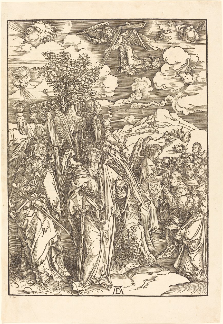 De Vier Engelen die de Winden Vasthouden door Albrecht Dürer