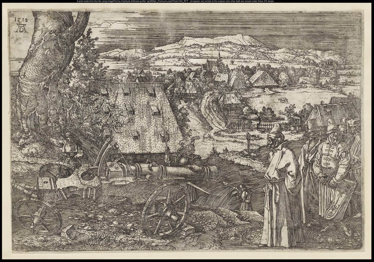 Het Landschap met het Kanon, 1518 door Albrecht Dürer