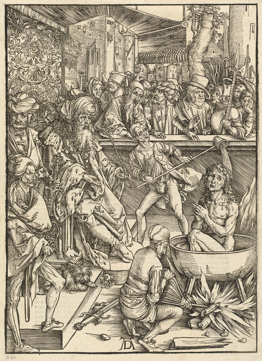 Het Martelaarschap van Sint Johannes door Albrecht Dürer