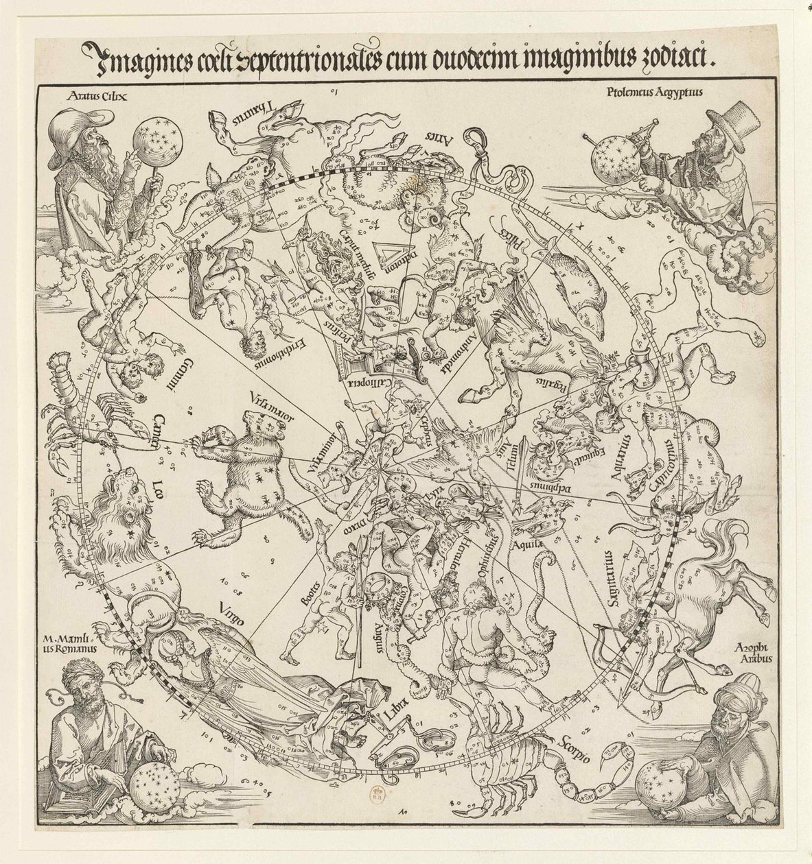 Het Noordelijke Hemelgewelf door Albrecht Dürer