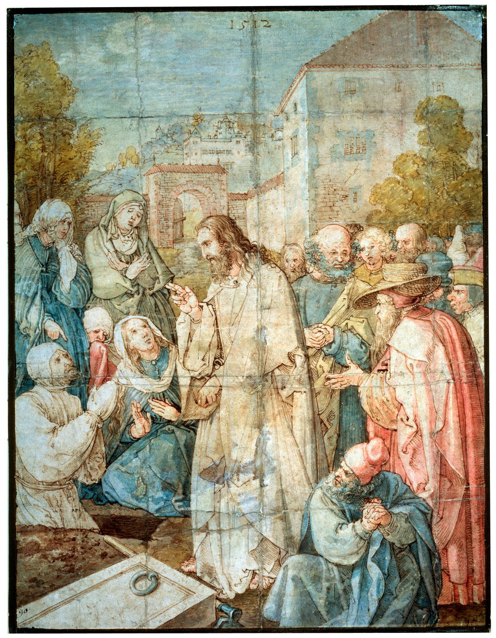 De opwekking van Lazarus, 1512 door Albrecht Dürer