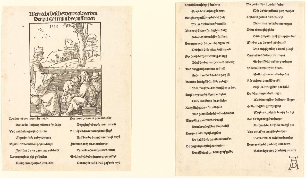 De schoolmeester door Albrecht Dürer