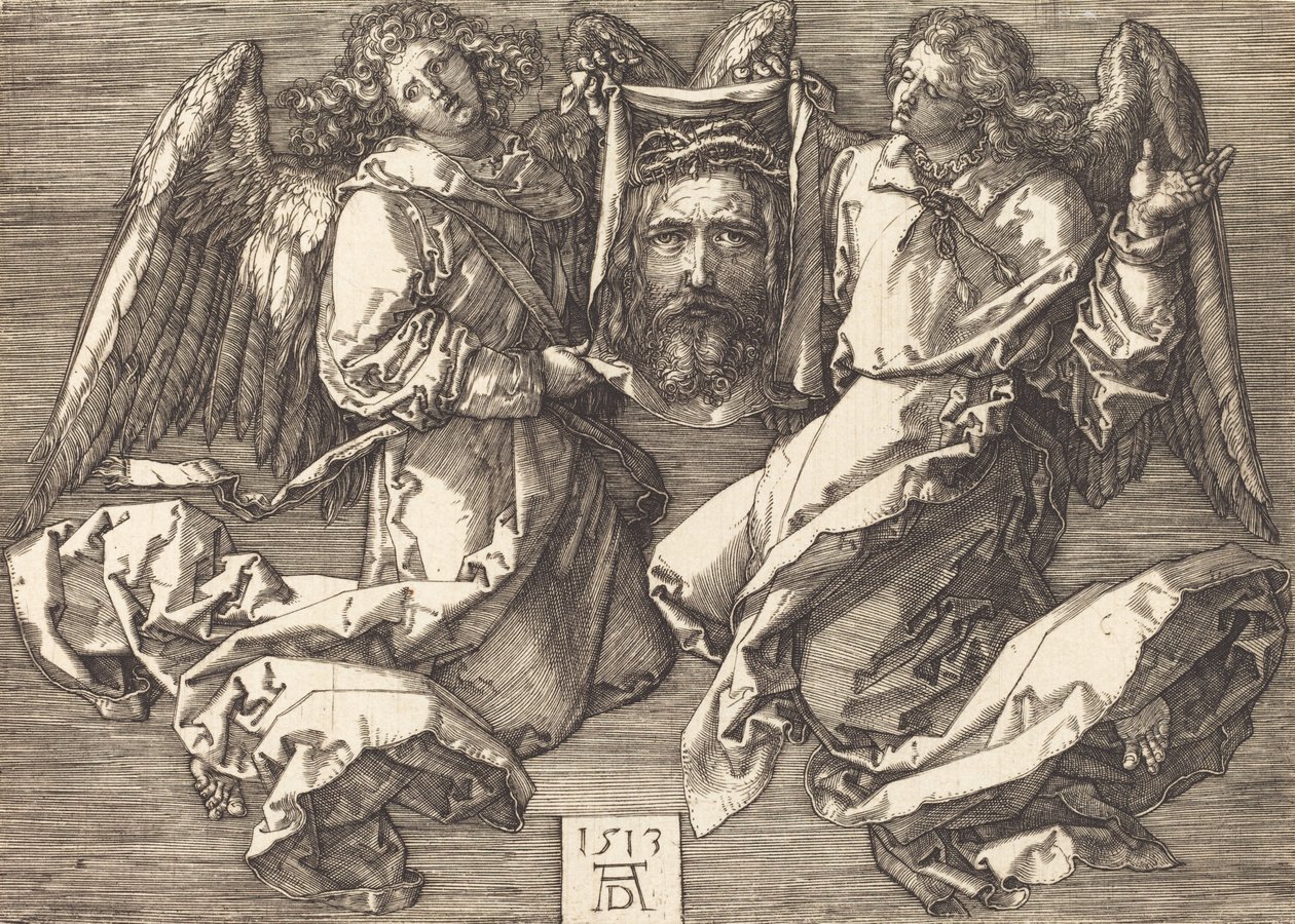 De Sudarium Gehouden door Twee Engelen, 1513 door Albrecht Dürer