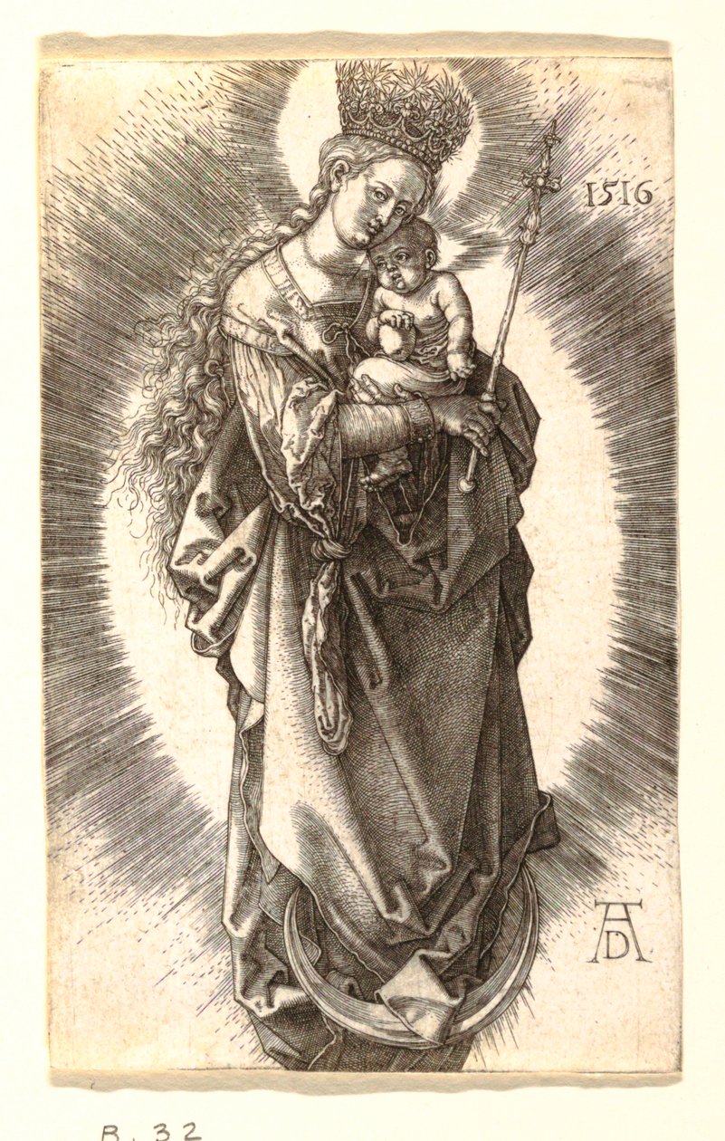 De Maagd met de Kroon van Sterren door Albrecht Dürer