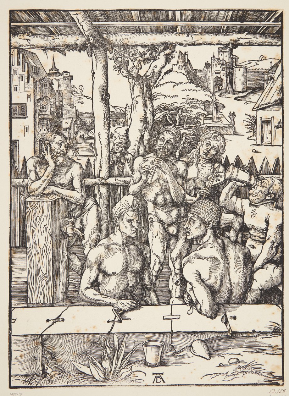 Het badhuis door Albrecht Dürer