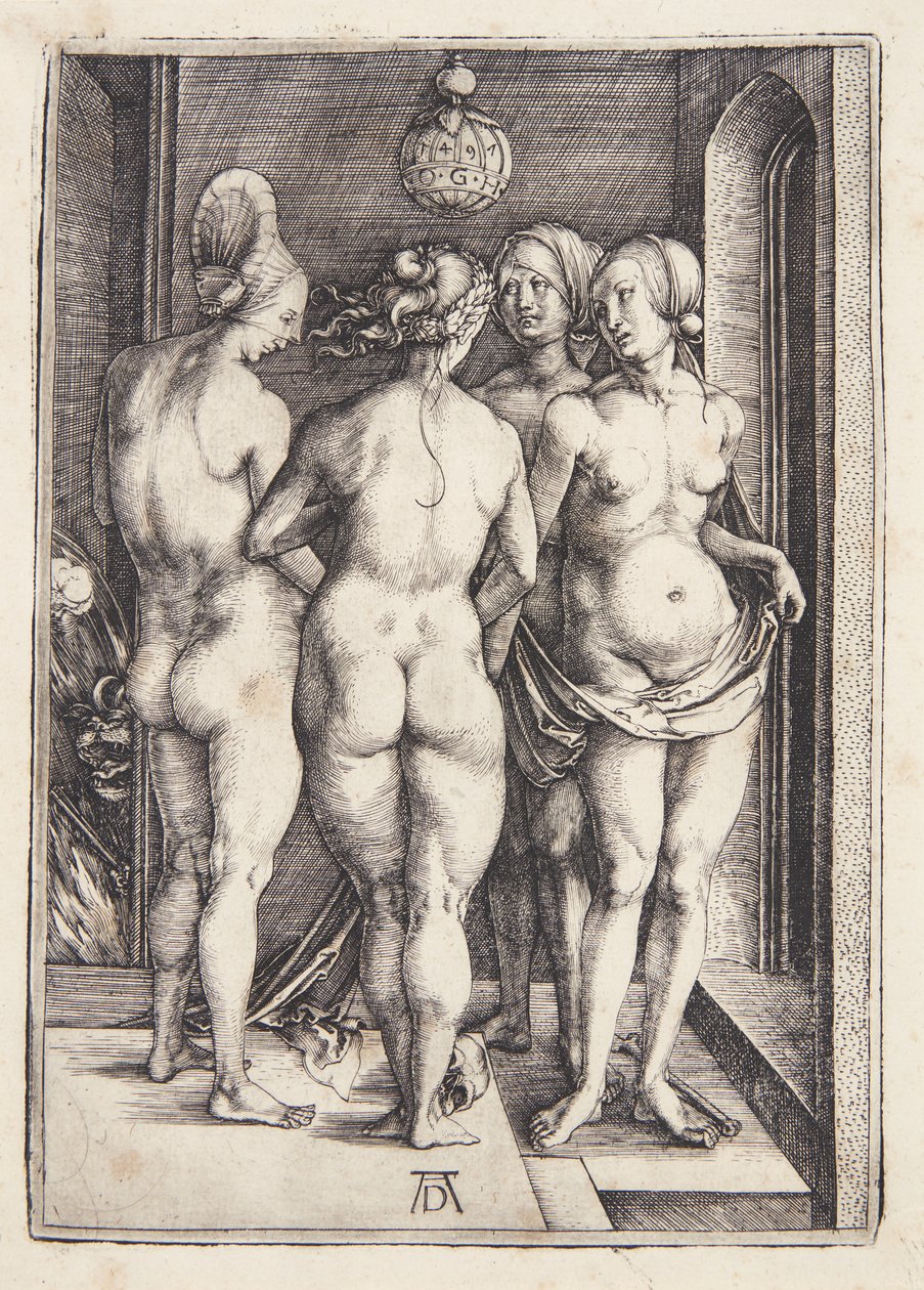 De vier heksen door Albrecht Dürer
