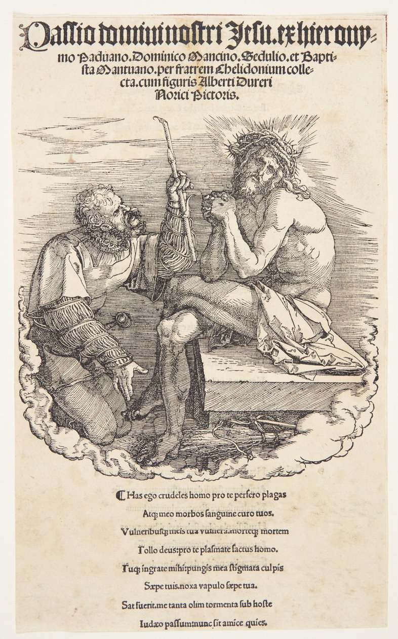Titelpagina: De bespotting van Christus door Albrecht Dürer