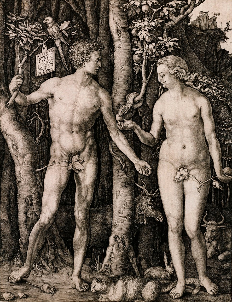 Adam en Eva door Albrecht Dürer