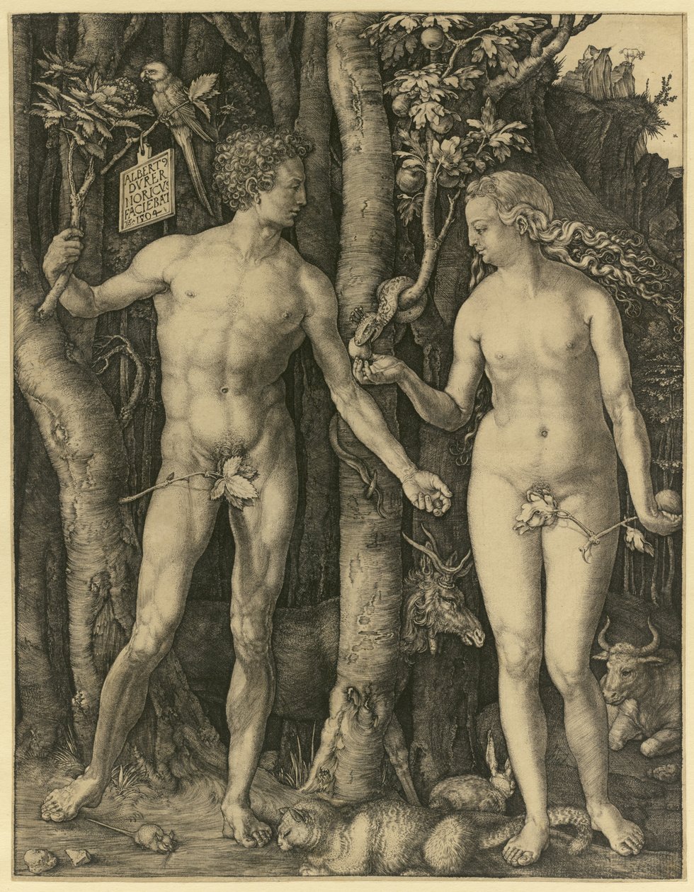 Adam en Eva door Albrecht Dürer