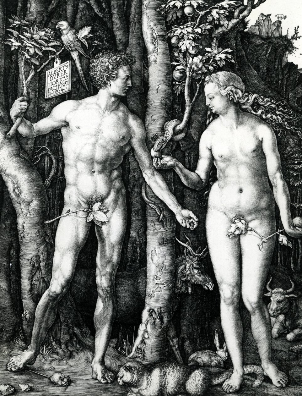 Adam en Eva door Albrecht Dürer